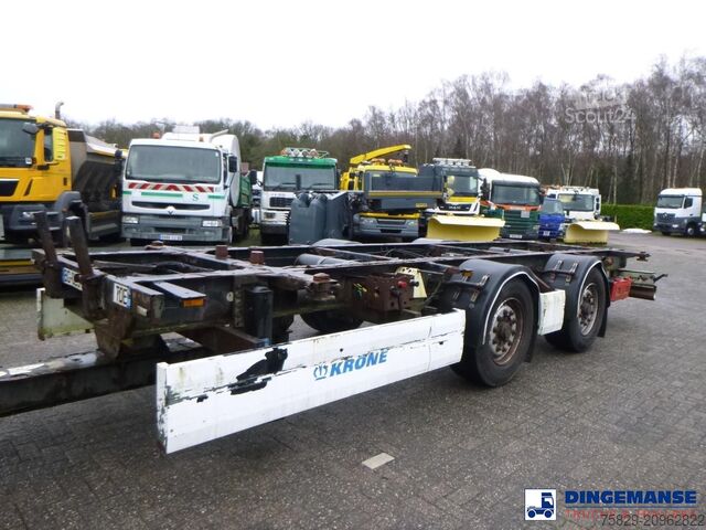 Transport af containere D.A.F. CF 460 6X2 Euro 6 container chassis 20 ft + Kro...