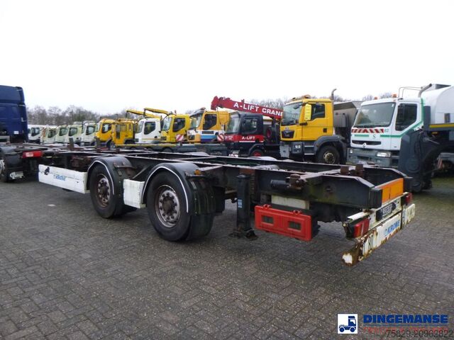 Transport af containere D.A.F. CF 460 6X2 Euro 6 container chassis 20 ft + Kro...