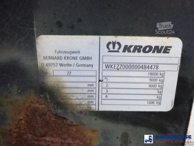 Μεταφορά εμπορευματοκιβωτίων DAF CF 460 6X2 Euro 6 container chassis 20 ft + Kro...