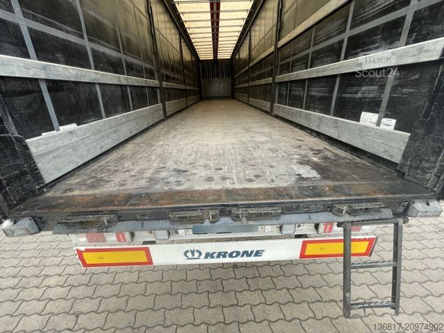 Auflieger mit Pritsche & Plane KRONE Krone SD Plane Mega Edscha Liftachse RSAB