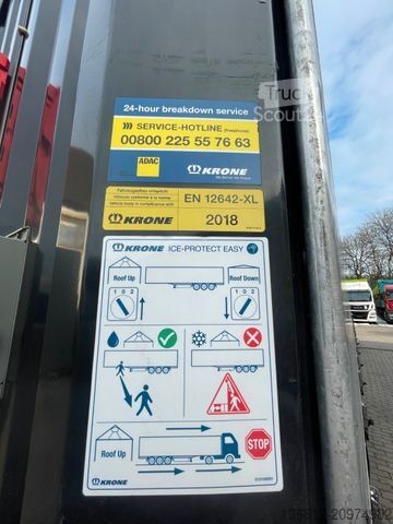 Auflieger mit Pritsche & Plane KRONE Krone SD Plane Mega Edscha Liftachse RSAB