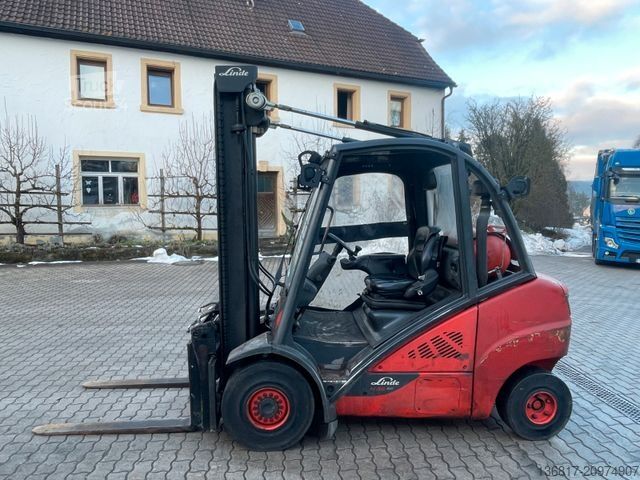 Frontlastare truck LINDE H35T Standard Gasstapler Seitensch. hydr. Zinken