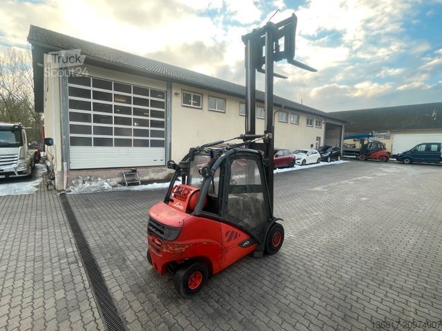 Frontlastare truck LINDE H35T Standard Gasstapler Seitensch. hydr. Zinken