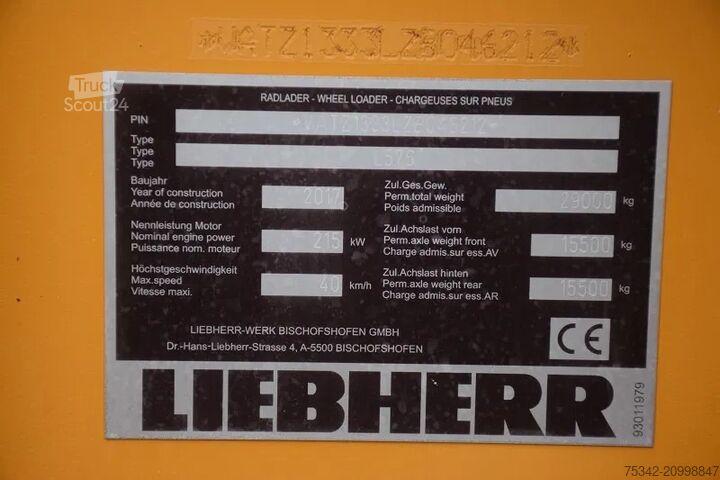 Lader Liebherr L576 X power -stock id93