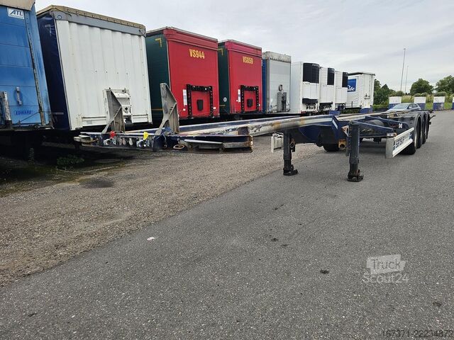 Kontejnerski transport D-TEC VCC-01 / 45 FOOT CONTAINER CHASSIS / VALKX AXLES.