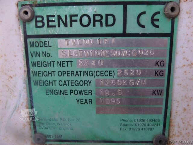 Einzelwalze Benford TV 1001 PT