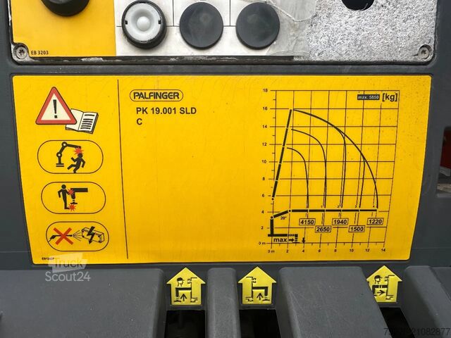 Crane truck Scania P360 6x2 Kraan Palfinger PK 19001 SLD Euro 6