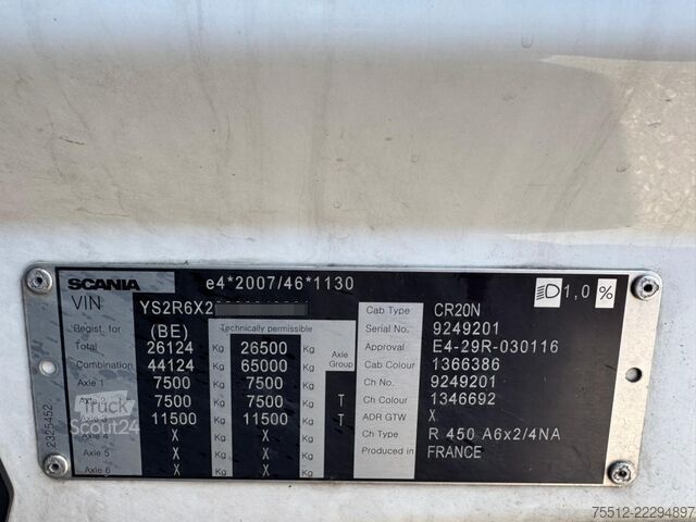 Standard-SZM Scania R450 / 6X2 / Retarder / More Units Available / ...
