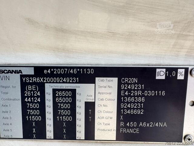 Standard-SZM Scania R450 / 6X2 / Retarder / More Units Available / ...