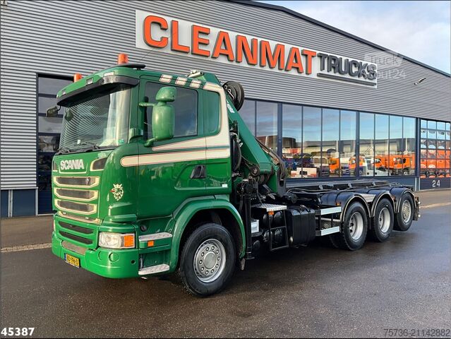 Kabelinė sistema Scania G 490 8x4 Euro 6 Hiab 24 Tonmeter laadkraan