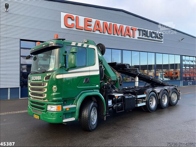 Kabelinė sistema Scania G 490 8x4 Euro 6 Hiab 24 Tonmeter laadkraan