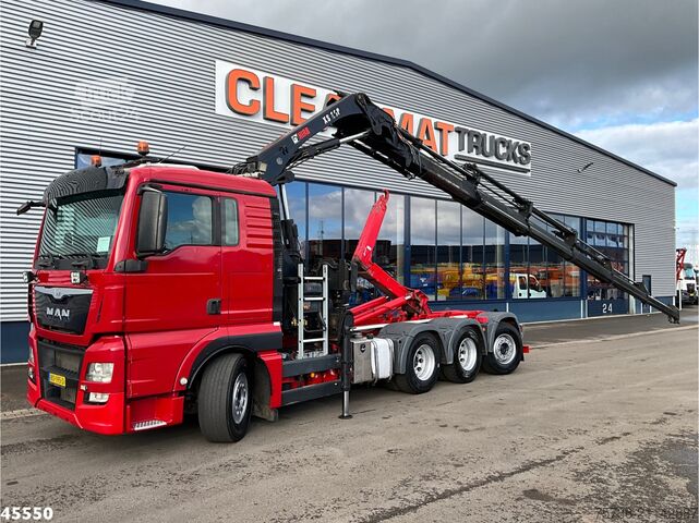 Kablio rankenos sistema Man TGX 35.480 8x4 Euro 6 Hiab 28 Tonmeter laadkraan