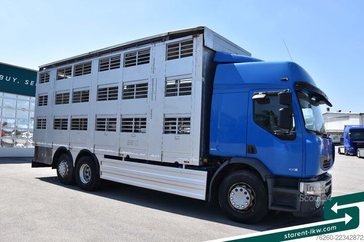 Samochód do przewozu bydła RENAULT 430DXi Viehtransporter Michieletto Aufbau DD