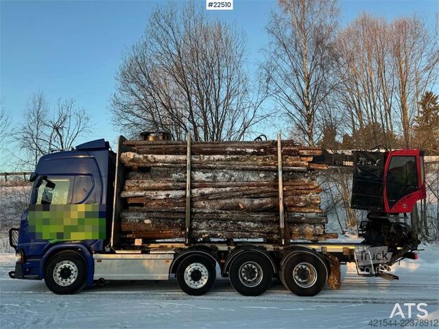  Scania R770 Pusher Timber Truck with Jonsred J1088 crane