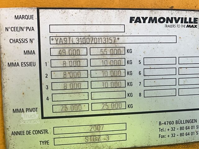 Matalakuormaaja-puoliperävaunu Faymonville STBZ3