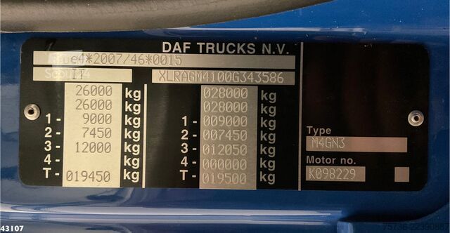 3 taraflı damper DAF FAG CF 370 Euro 6 Just 19.087 km!
