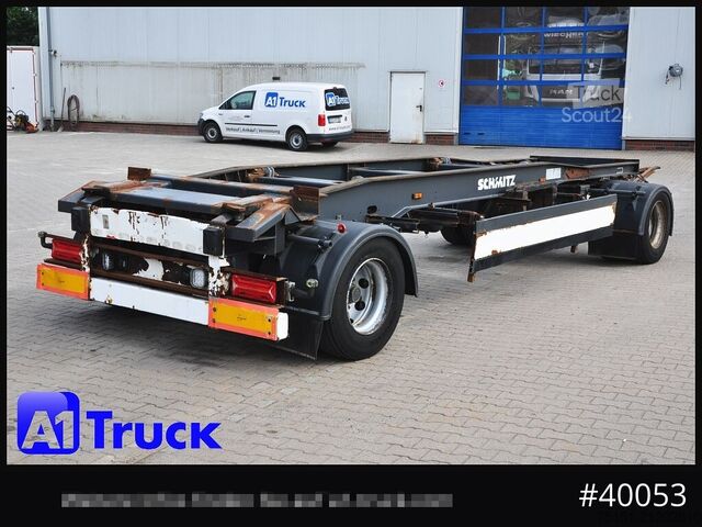 Remorque à bras amovible SCHMITZ ACF 20, Schlitten, zwillingsbereift, bis 7700mm Container