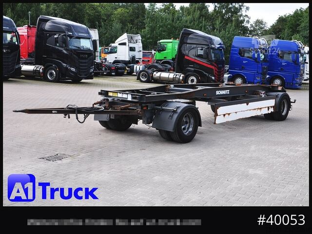 Remorque à bras amovible SCHMITZ ACF 20, Schlitten, zwillingsbereift, bis 7700mm Container