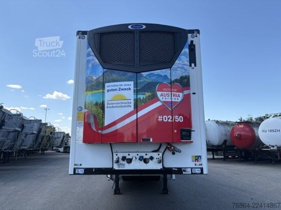 Polpriklopnik z nizko nakladalno ploščadjo KRONE SD KüHLER, CARRIER VECTOR HE 19 AUSTRIA EDITION, FLEISCHKüHLER