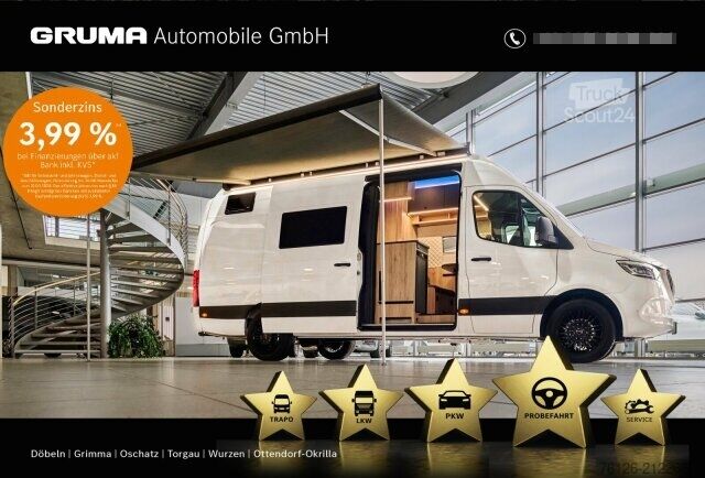 Panel van Mercedes-Benz Sprinter 319 CDI Superhochdach Küche+Bad+GARAGE