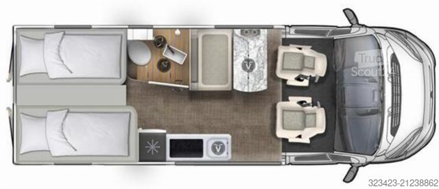 Camper van EURAMOBIL Van V 635 EB Klimaauto., Solar, Fahrassistenzpak