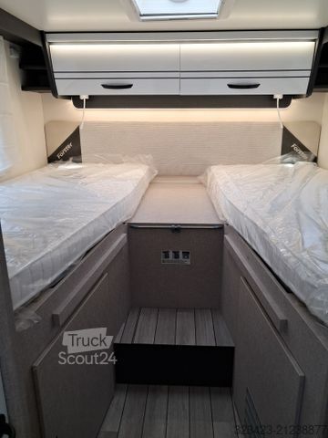 Semi-integrated camper FORSTER T F745 EB LTE,Solar,Markise,Lithium,Hubbett
