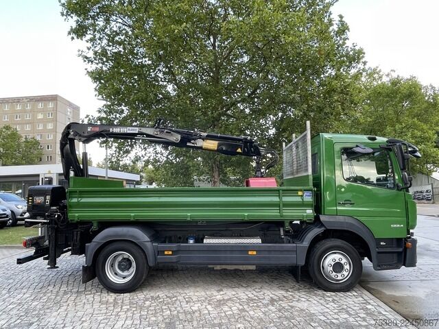 Macara montată pe camion mercedes-benz Atego 1224 Zweiseitenkipper Kran Greifer *Klima*