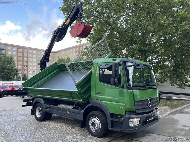 Dreiseitenkipper LKW mercedes-benz Atego 1224 Zweiseitenkipper Kran Greifer *Klima*