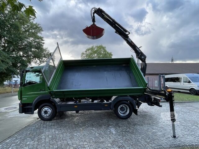 Dreiseitenkipper LKW mercedes-benz Atego 1224 Zweiseitenkipper Kran Greifer *Klima*