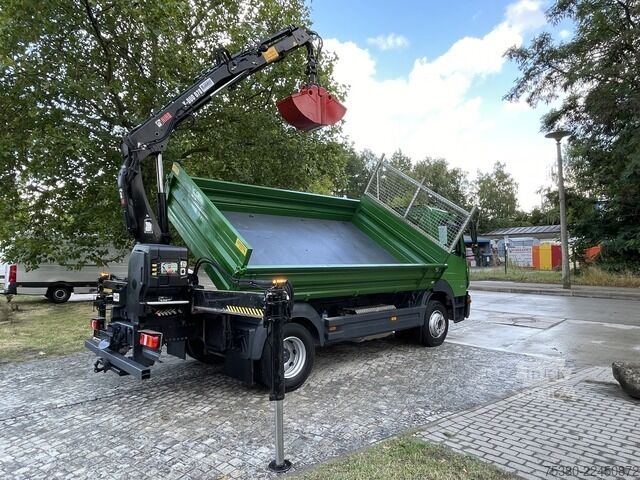 Dreiseitenkipper LKW mercedes-benz Atego 1224 Zweiseitenkipper Kran Greifer *Klima*