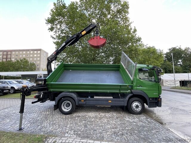 Dreiseitenkipper LKW mercedes-benz Atego 1224 Zweiseitenkipper Kran Greifer *Klima*