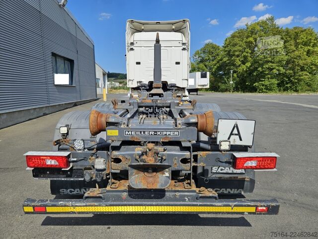 Autocamion cu cârlig pentru containere SCANIA R 450 6x2 Nachlauflenkachse