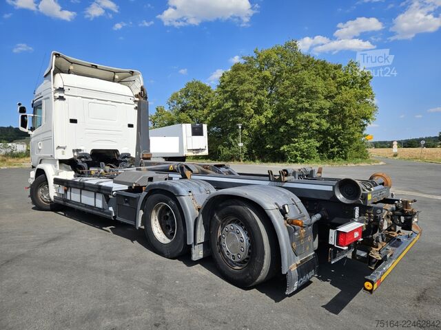Autocamion cu cârlig pentru containere SCANIA R 450 6x2 Nachlauflenkachse