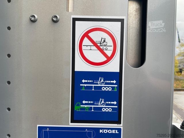 Open oplegger met zeil KÖGEL MEGA 3Achs NEUFAHRZEUG Curtainsider Liftachse