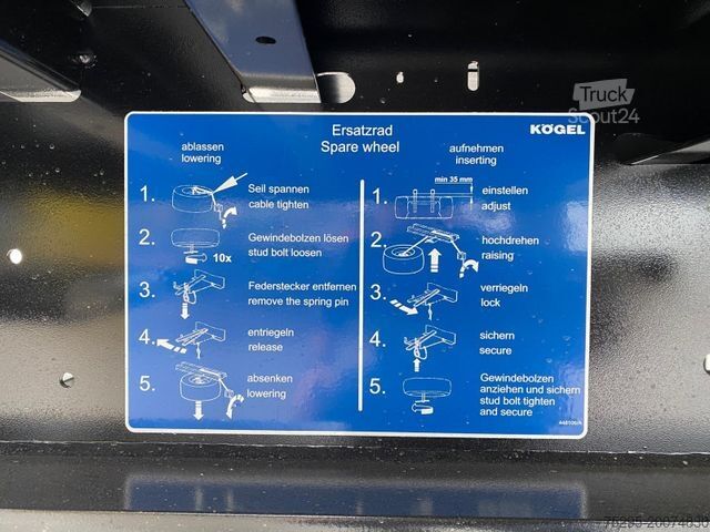 Open oplegger met zeil KÖGEL MEGA 3Achs NEUFAHRZEUG Curtainsider Liftachse
