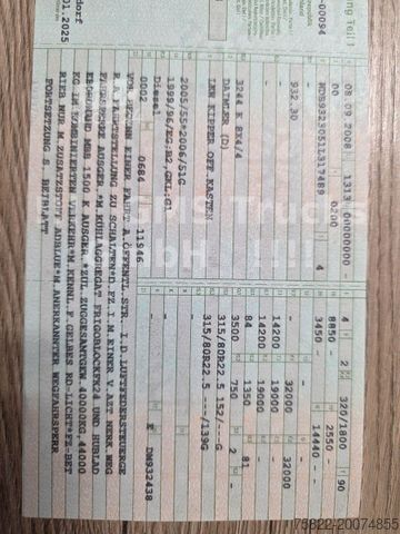 Саміоскид MERCEDES-BENZ Actros 3244 / 8X4 / EPS / Meiller Mulde