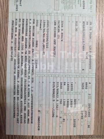 Саміоскид MERCEDES-BENZ Actros 3244 / 8X4 / EPS / Meiller Mulde