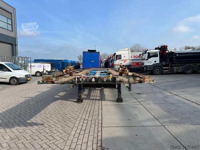 Container transport Van Hool 3B0070 / SAF + Disc / 1x Extendable / Lift Axle