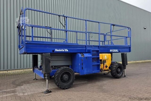 Elevador de tijera Haulotte H12SXL Diesel, 4x4 Drive, 12m Working Height, 700k