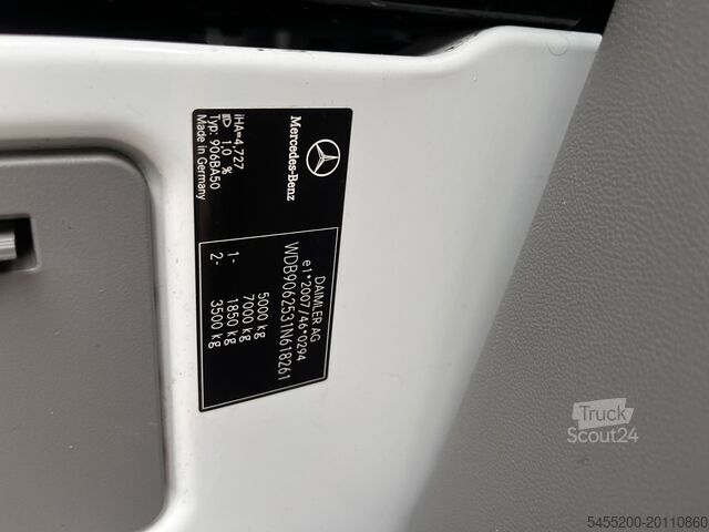Nákladné vozidlo s plošinou a žeriavom Mercedes-Benz Sprinter 513cdi 130pk DC Laadkraan Hiab 017T Ai...