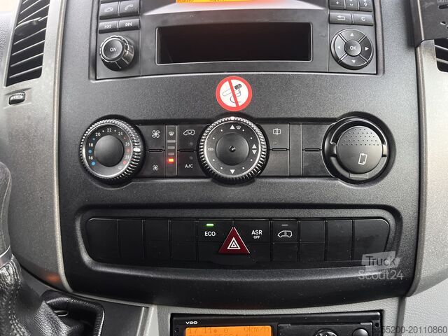 Nákladné vozidlo s plošinou a žeriavom Mercedes-Benz Sprinter 513cdi 130pk DC Laadkraan Hiab 017T Ai...