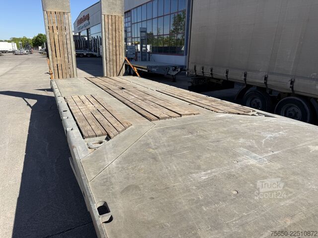 Tieflader Anhänger Möslein TO 3 Schwebheim  3 Achs Tieflader Plato