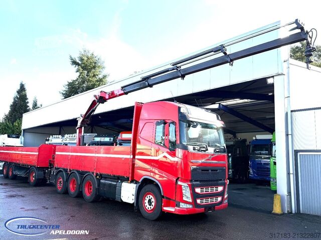 Plataforma de carga Volvo FH 500 8x4, HMF 2120 K4 + Rotator, + Krone trai...
