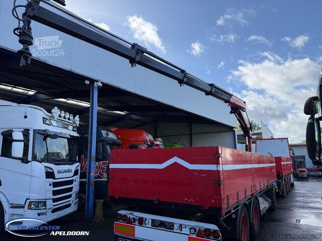 Plataforma de carga Volvo FH 500 8x4, HMF 2120 K4 + Rotator, + Krone trai...