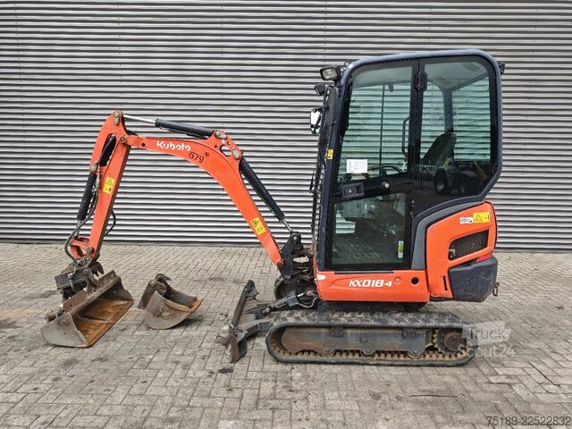Minirýpadlo Kubota KX018-4 2 Buckets 2 Pieces!