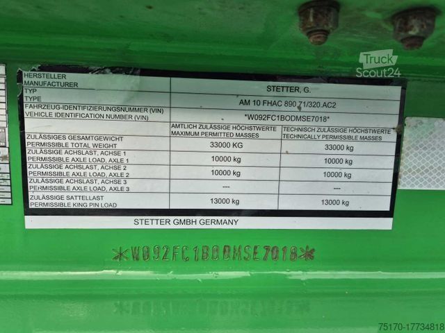 Semiremorcă  Stetter FHAC 890 71/2 Betonmischer 10m³