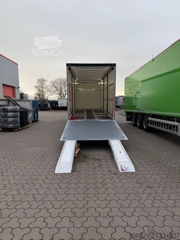 Automobilių pervežimo sunkvežimis VOLVO 8x2 mit Schwerlast-Ladebordwand Rampe Stapler