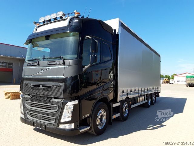 Tentinė platforma sunkvežimis VOLVO 8x2 mit Schwerlast-Ladebordwand Rampe Stapler