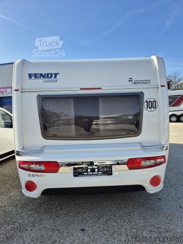 Wohnwagen FENDT Saphir 465 SFB Sackmarkise / Fahrradträger, Trum
