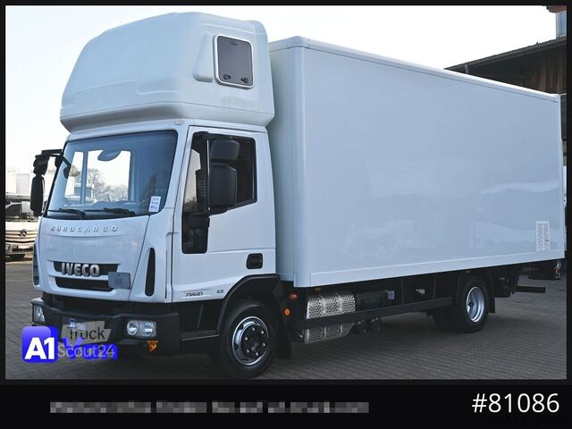 Dėžinis furgonas IVECO Eurocargo 75E21 Koffer, Topsleeper, Luftfederung